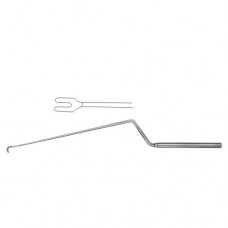 Hosobuchl Fork Spatula Bayonet Shaped - Rigid Stainless Steel, 26 cm - 10 1/4"